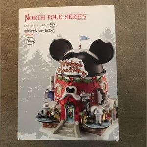 Department 56 DISNEY Mickeys Ears Factory North Pole Christmas Village 4020206